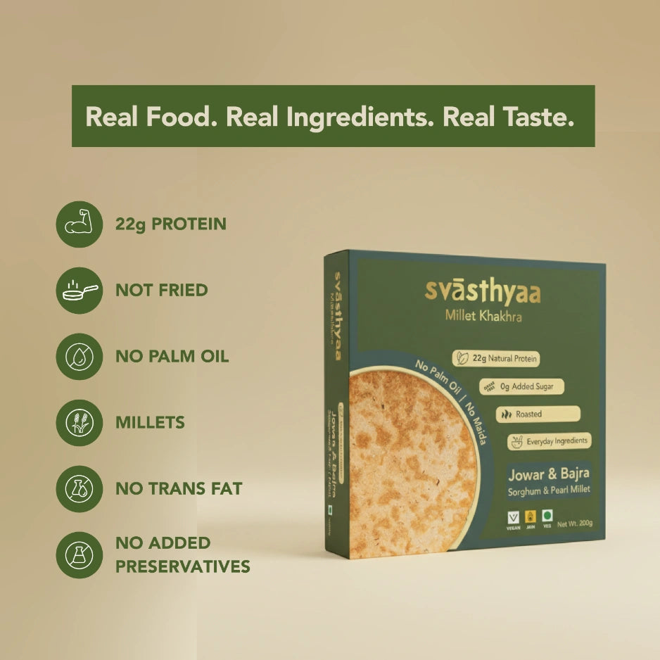 Jowar and Bajra | Millet Khakhra | 210gm