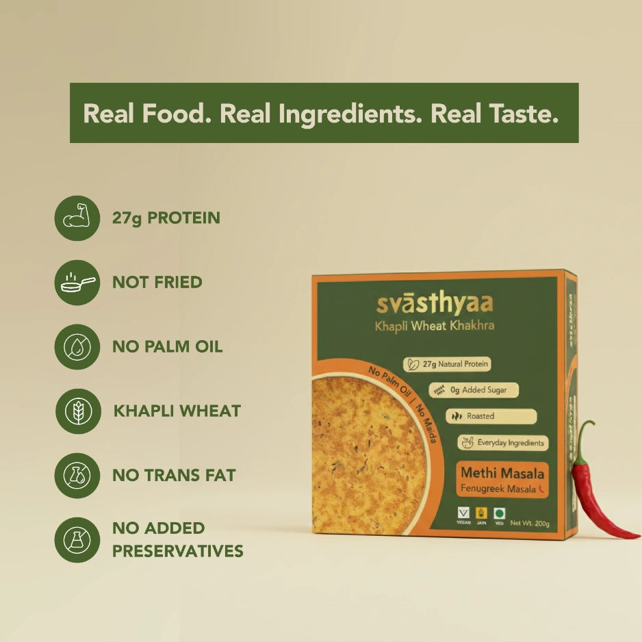 Methi Masala I Khapli Wheat Khakhra | 210 gm