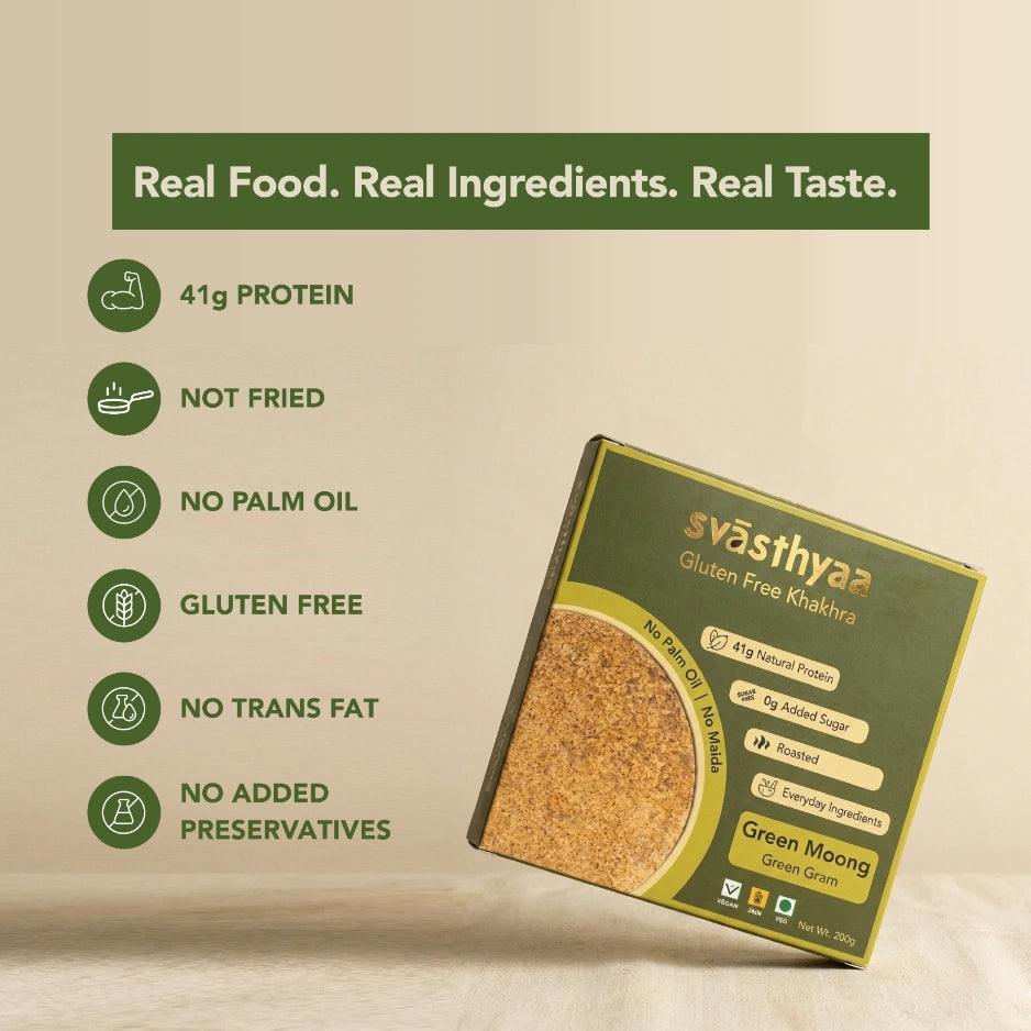 Green Moong | High Protein Khakhra | 210gm