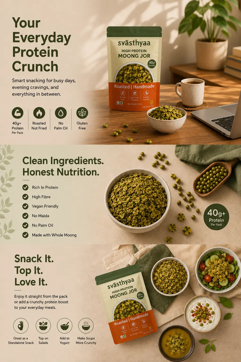 High Protein Moong Jor | Namkeen