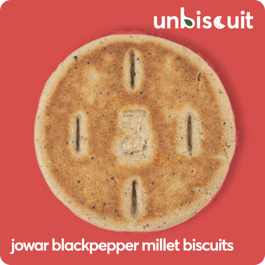 Jowar Blackpepper Biscuit | Millet | unBiscuit